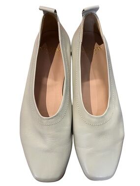 Gravitypope square toe leather ballerina flats size 7.5 like new condition
